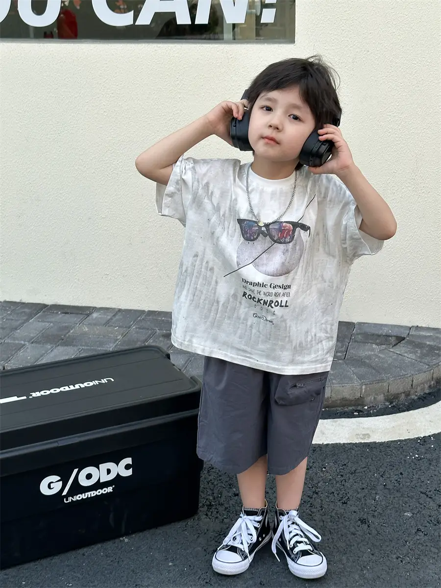 Boys Summer T-Shirt Kids Shorts Loose Cotton 2025 — feature 17