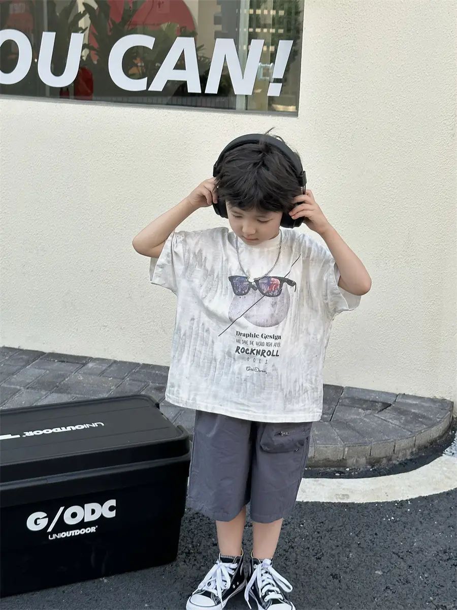 Boys Summer T-Shirt Kids Shorts Loose Cotton 2025 — feature 18
