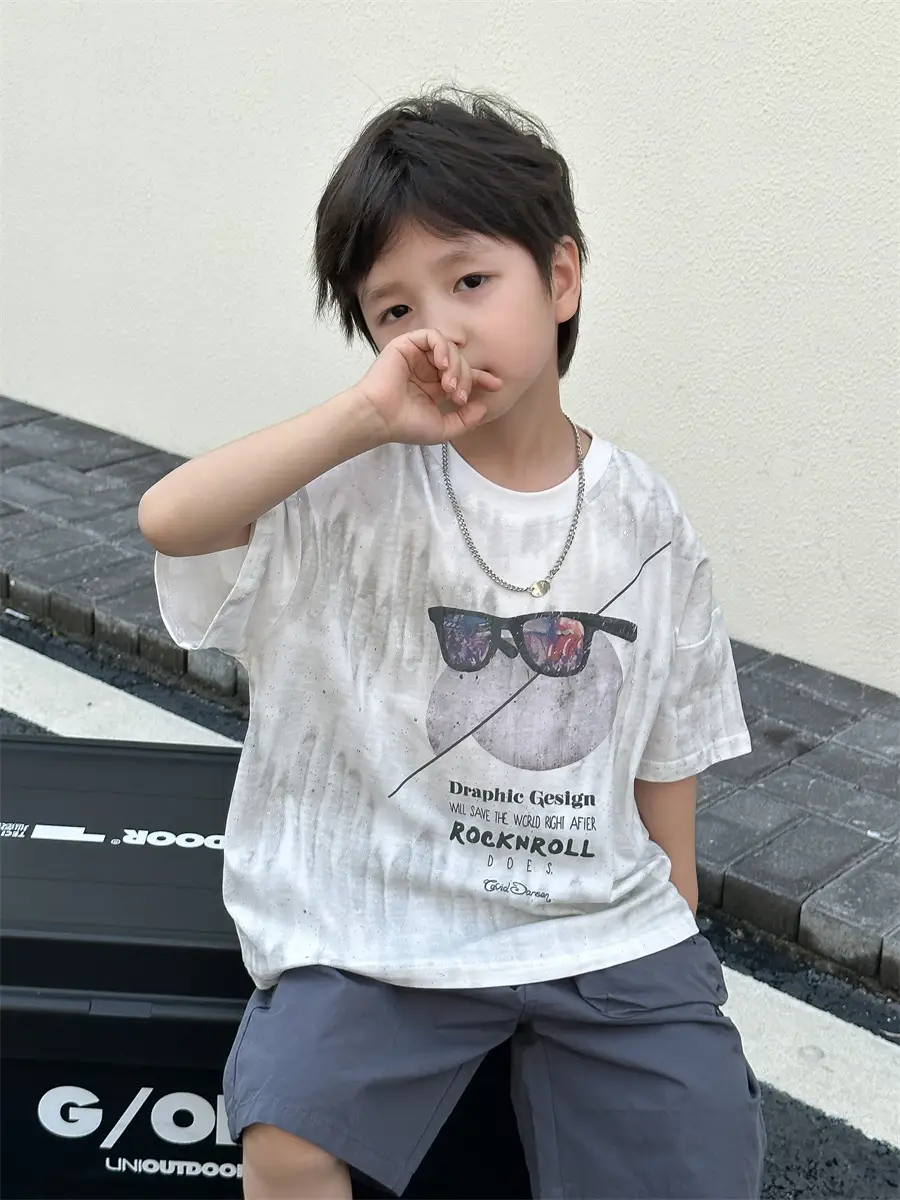 Boys Summer T-Shirt Kids Shorts Loose Cotton 2025 — feature 2