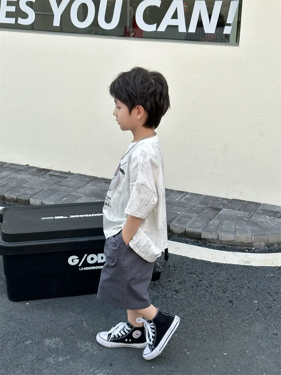 Boys Summer T-Shirt Kids Shorts Loose Cotton 2025 — feature 20