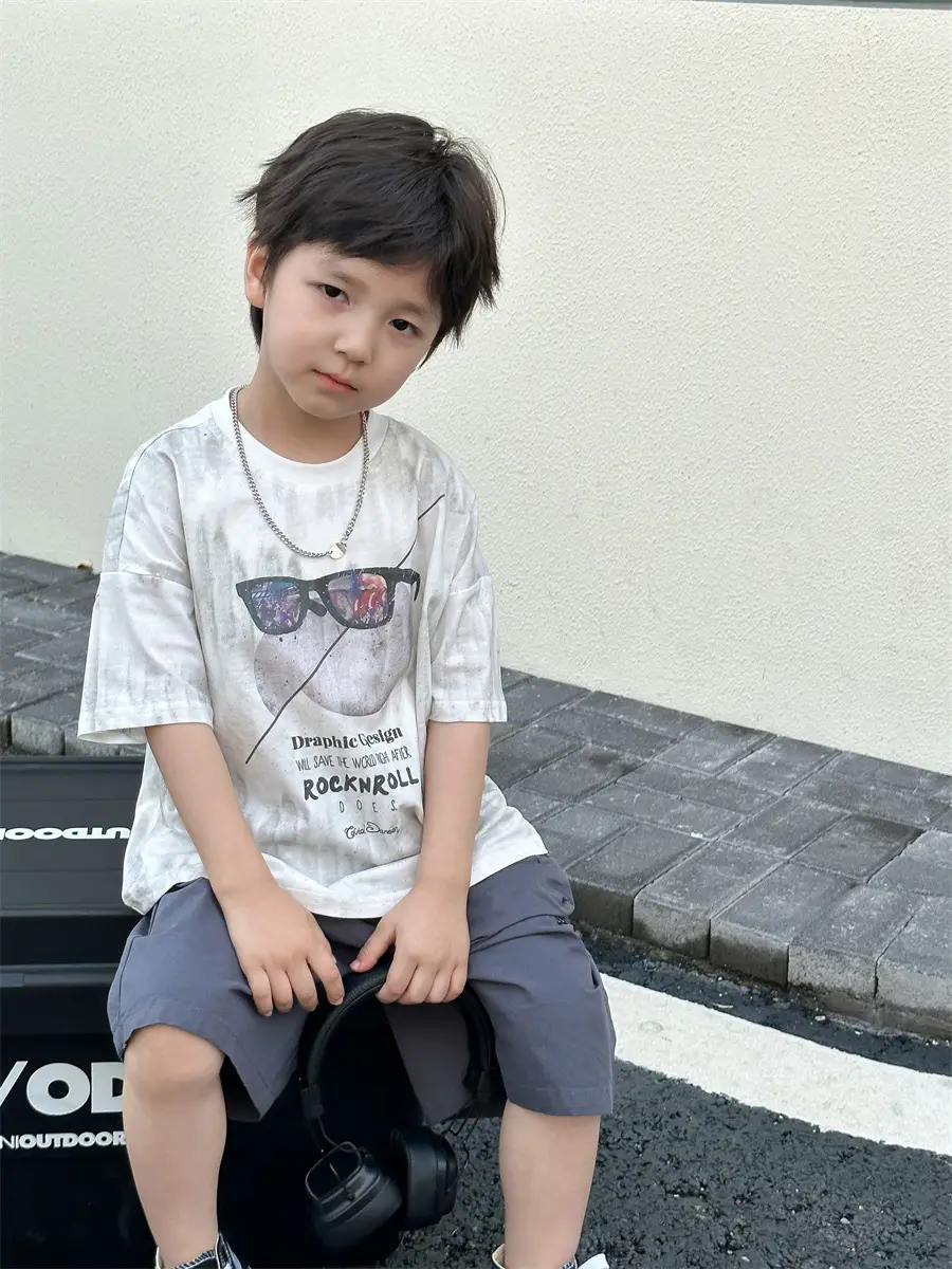 Boys Summer T-Shirt Kids Shorts Loose Cotton 2025 — feature 24