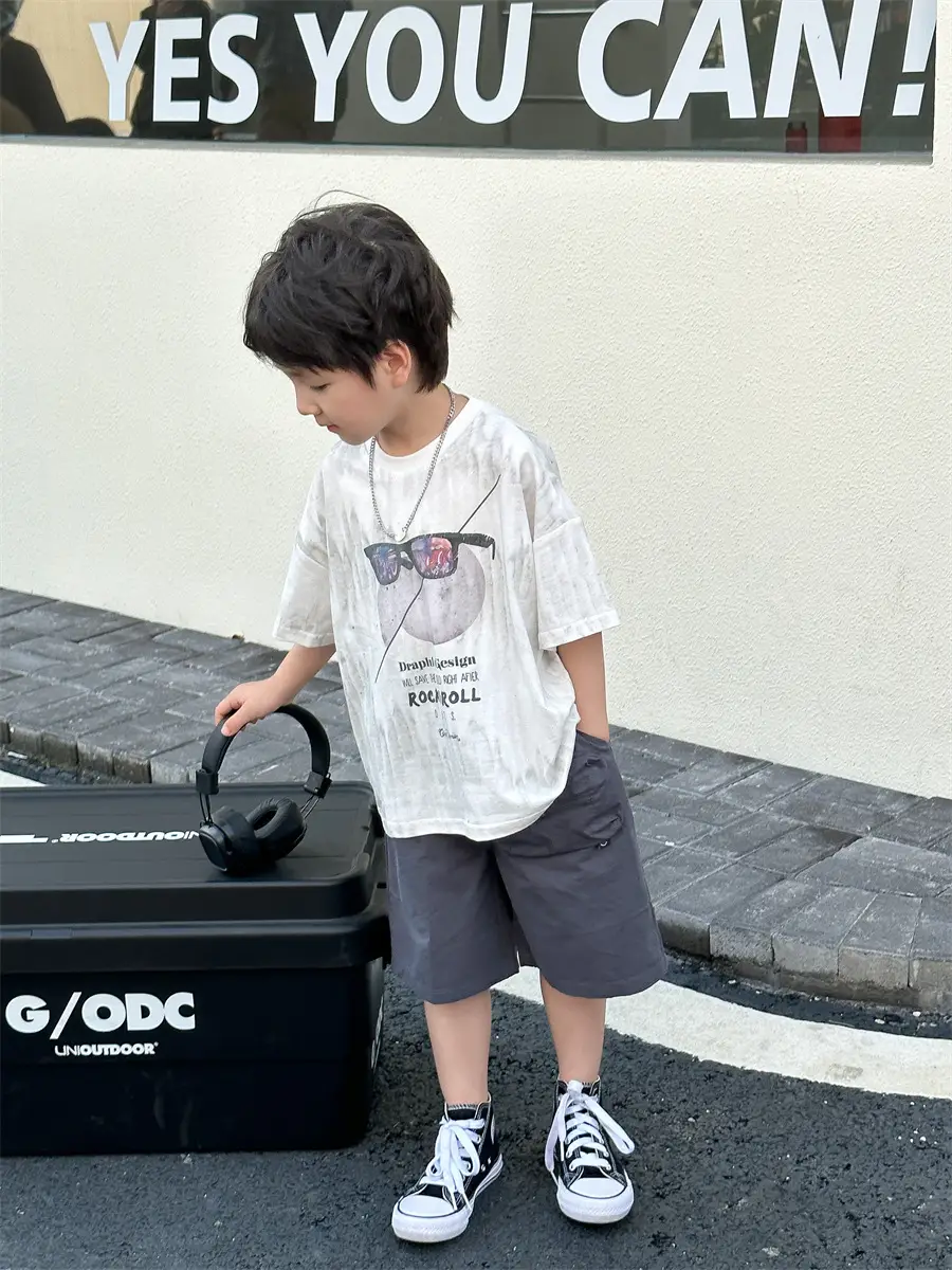 Boys Summer T-Shirt Kids Shorts Loose Cotton 2025 — feature 5