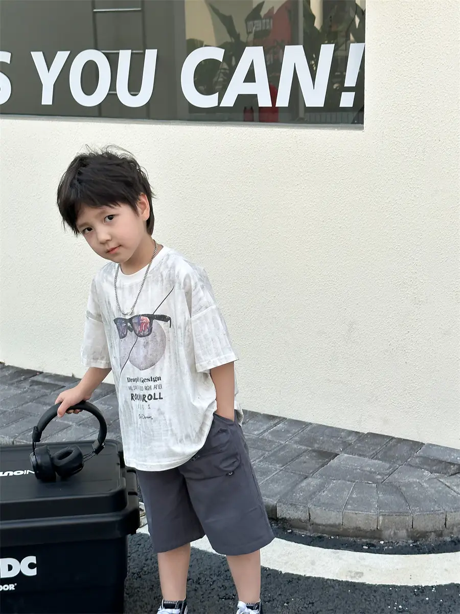 Boys Summer T-Shirt Kids Shorts Loose Cotton 2025 — feature 6