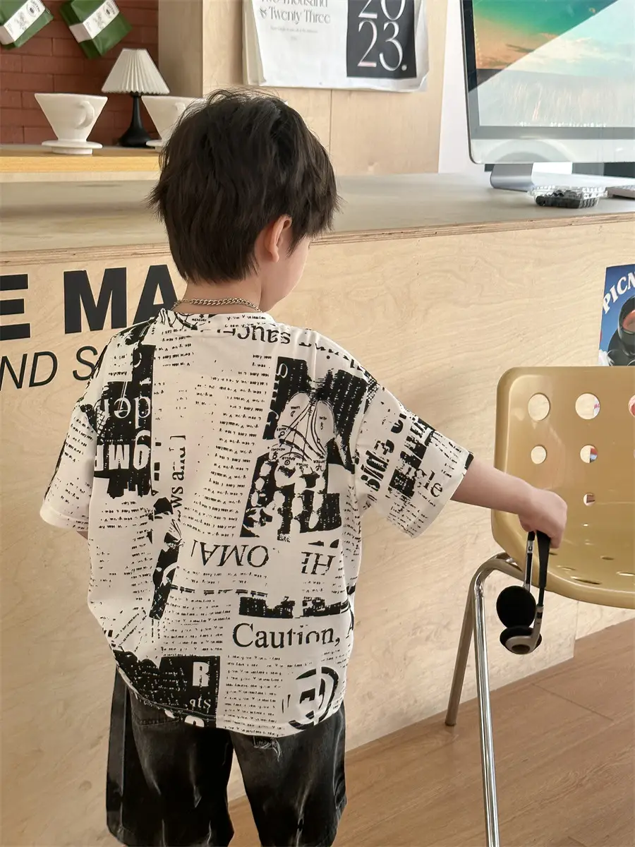 Baby's Printed T-Shirt Set Summer 2025 - Image 4