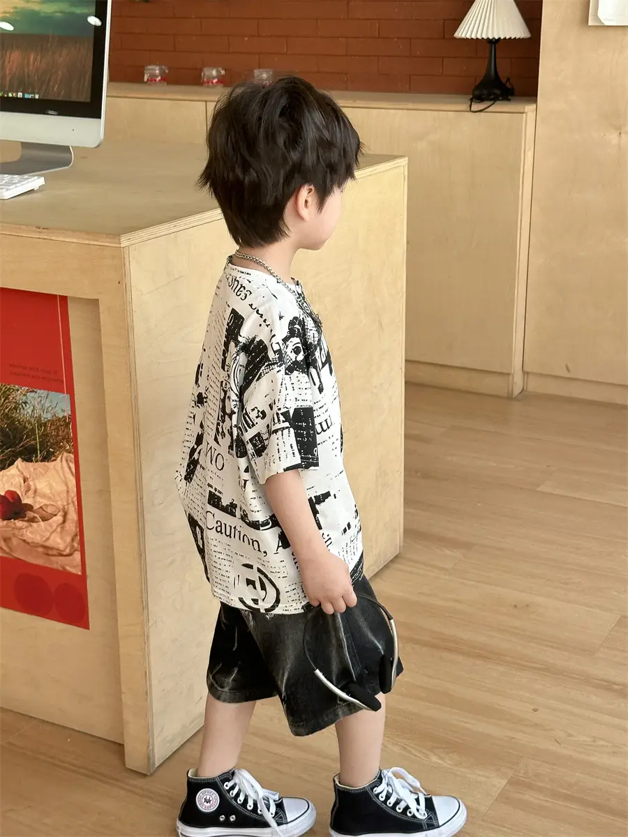 Baby's Printed T-Shirt Set Summer 2025 - Image 5