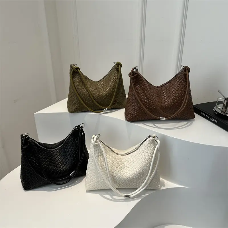 Women's Woven Underarm Bag Large Capacity Spring 2024 - Image 6