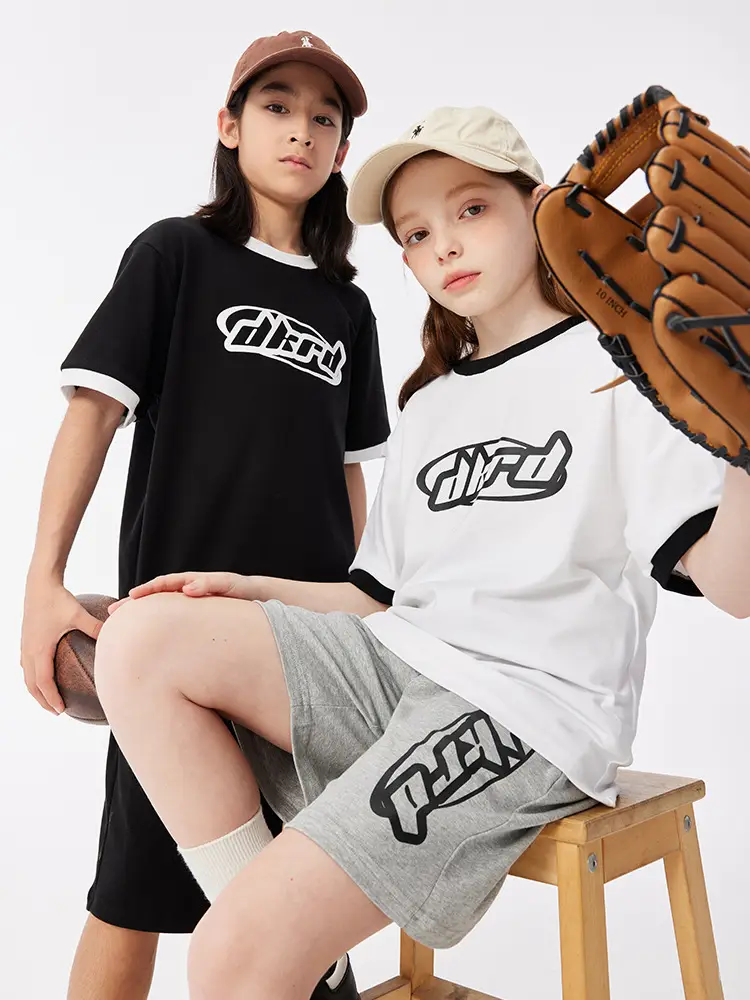 Black DK Kids Shorts with Graphic Print - Image 9
