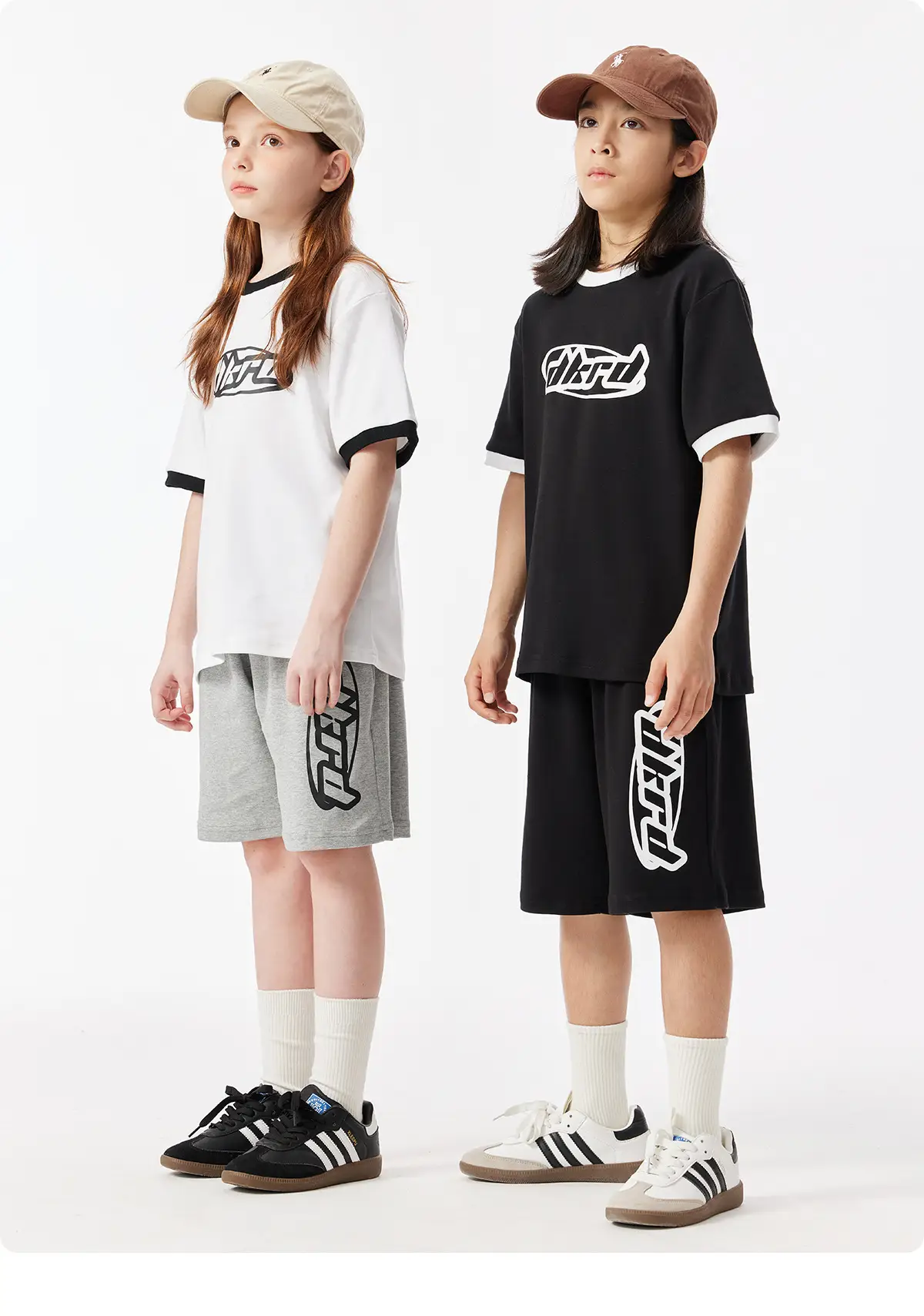 Black DK Kids Shorts with Graphic Print — feature 14