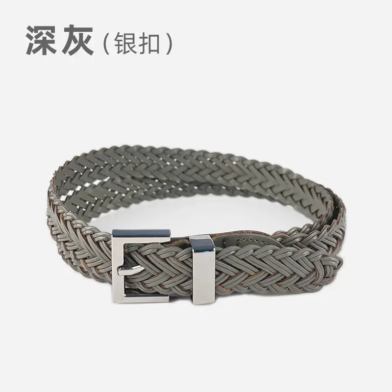 26761-dark gray (silver buckle)