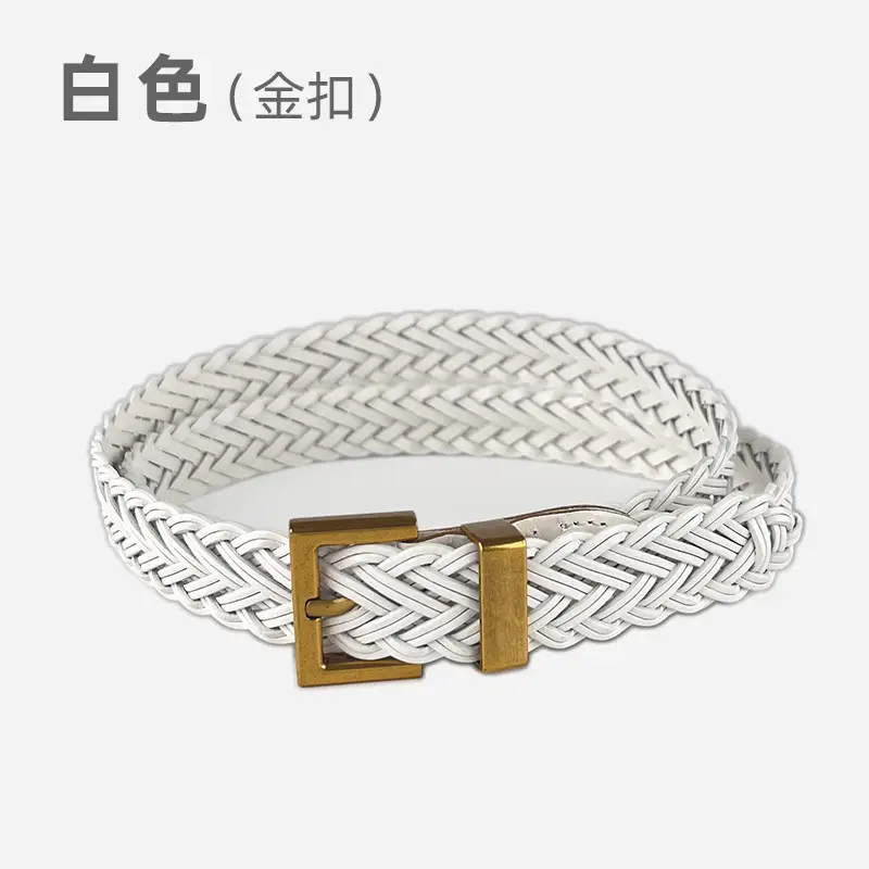 26761-white (gold buckle)