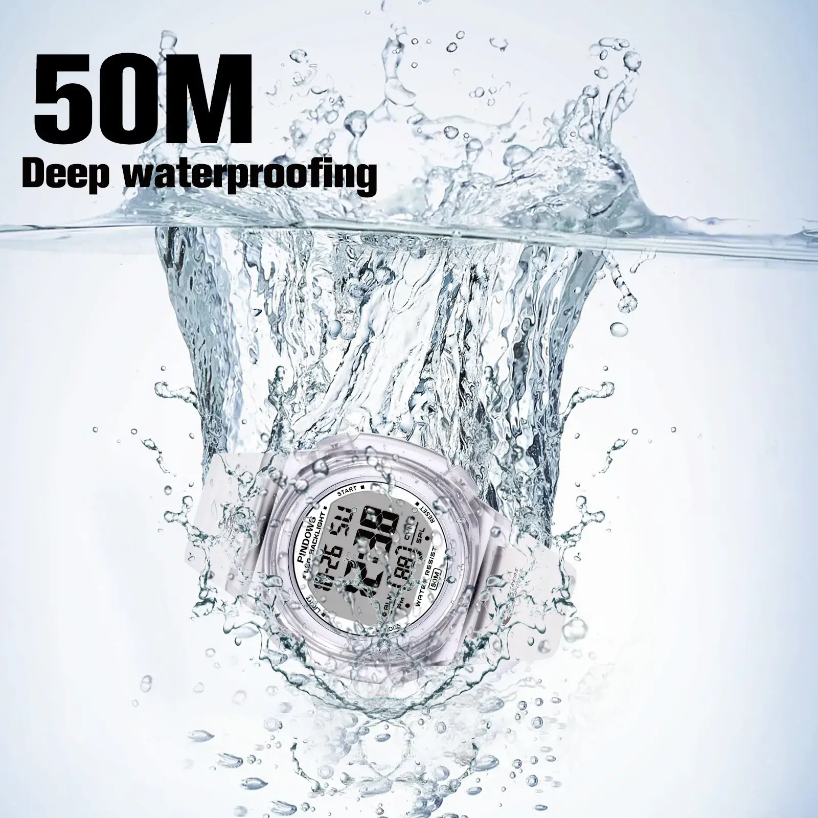 Backlight Display Waterproof Digital Watch for Men Women - Image 6