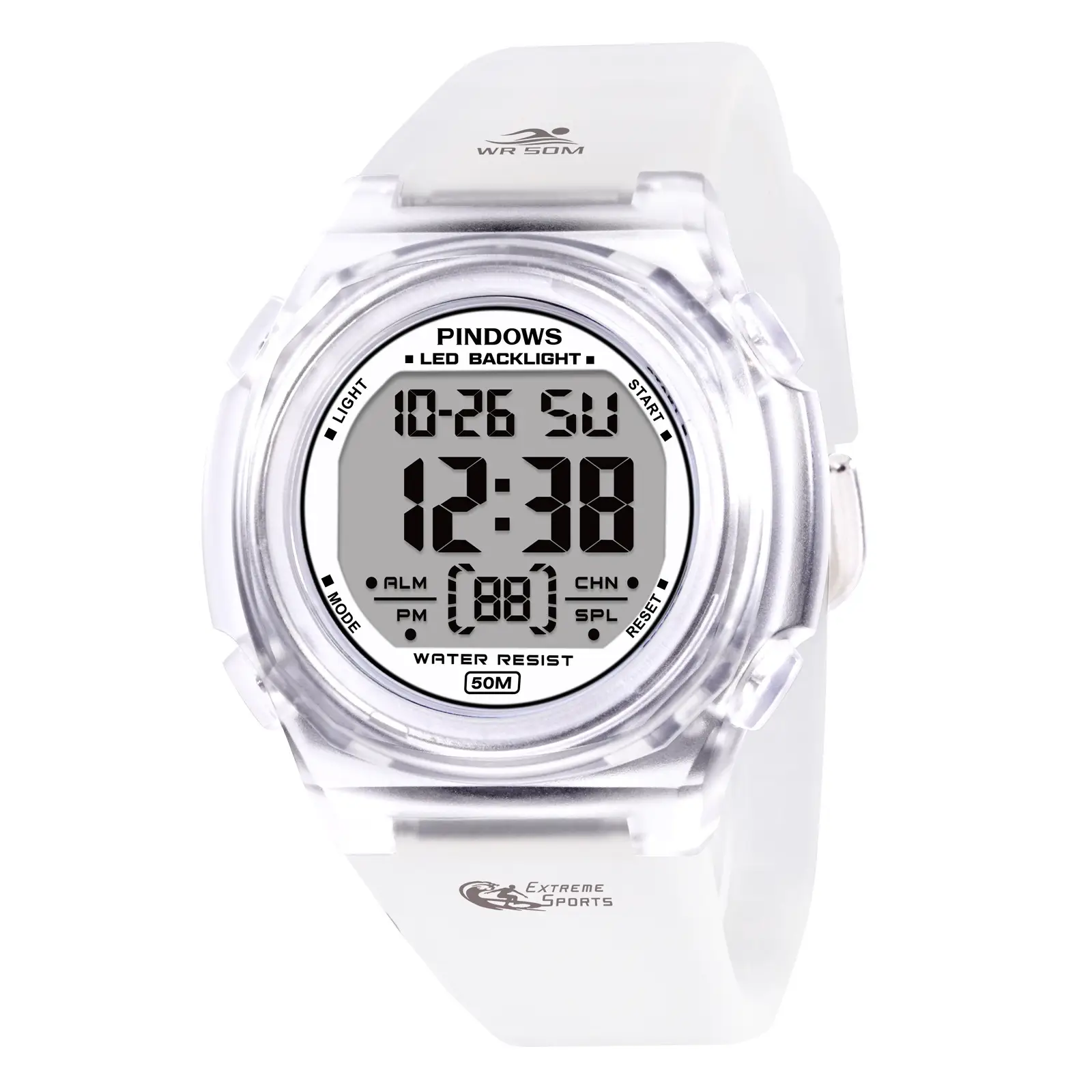 Backlight Display Waterproof Digital Watch for Men Women — feature 12