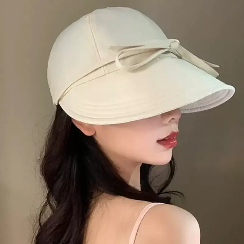 Korean Style Bow Peaked Cap Sun Protection