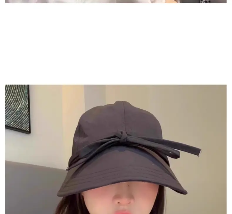 Korean Style Bow Peaked Cap Sun Protection — feature 10