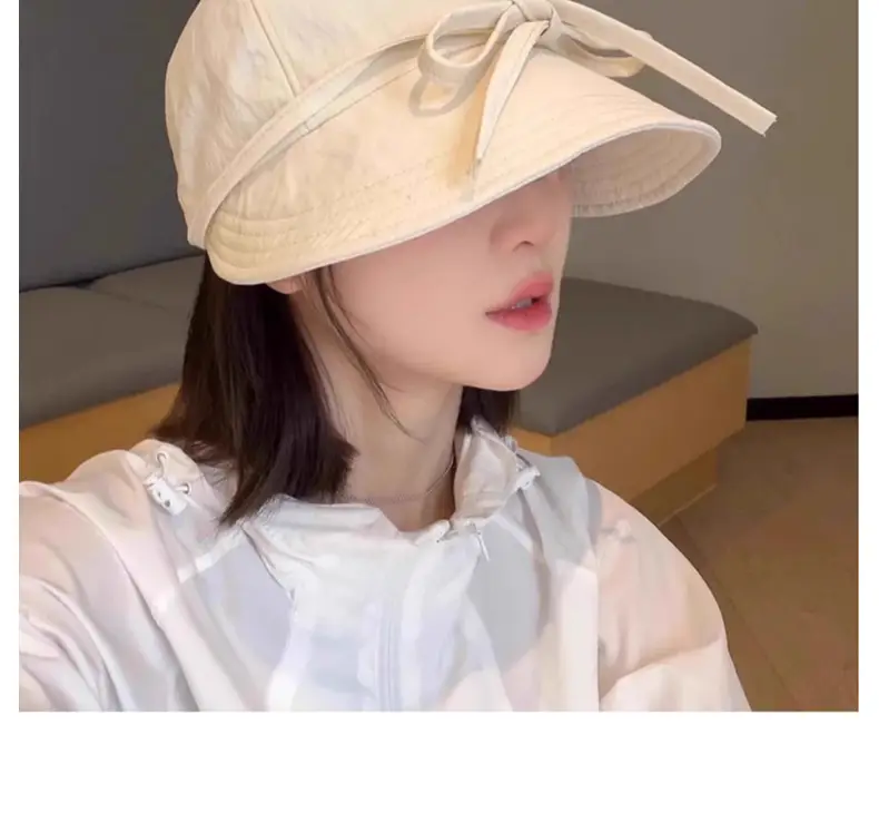 Korean Style Bow Peaked Cap Sun Protection — feature 12