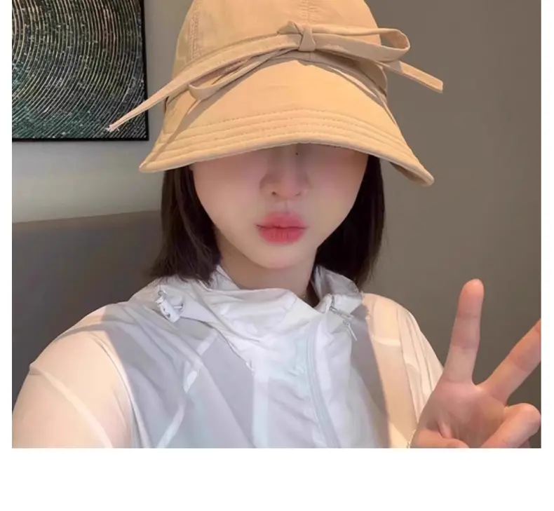 Korean Style Bow Peaked Cap Sun Protection — feature 15