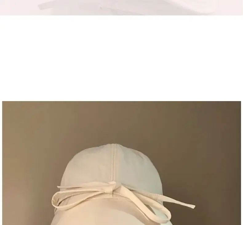 Korean Style Bow Peaked Cap Sun Protection — feature 4