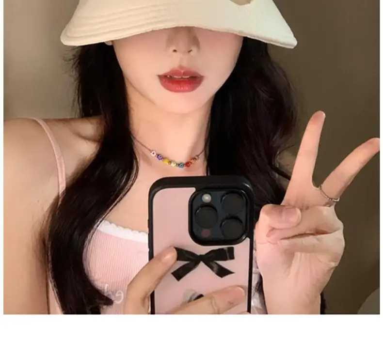Korean Style Bow Peaked Cap Sun Protection — feature 5