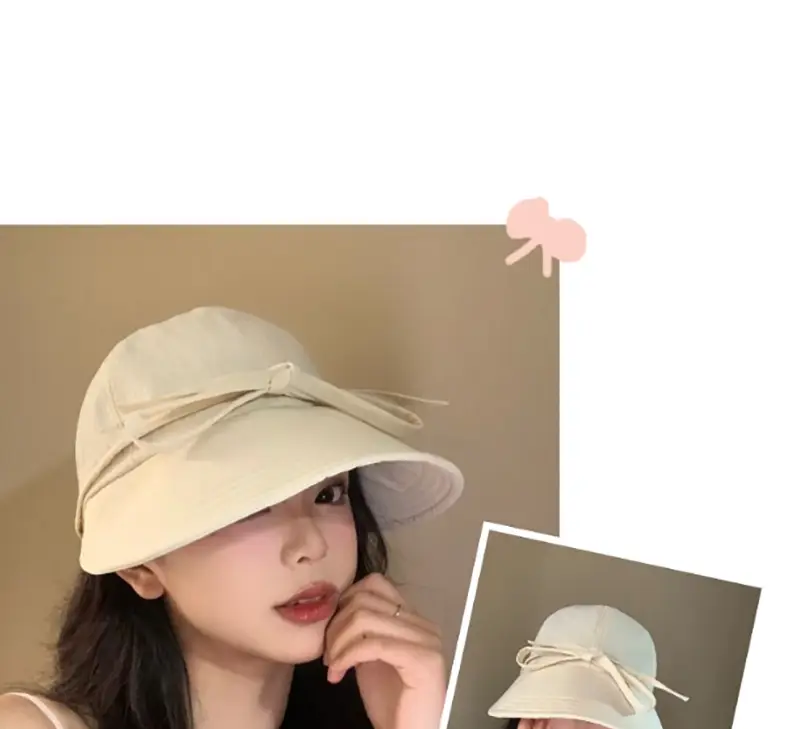 Korean Style Bow Peaked Cap Sun Protection — feature 6