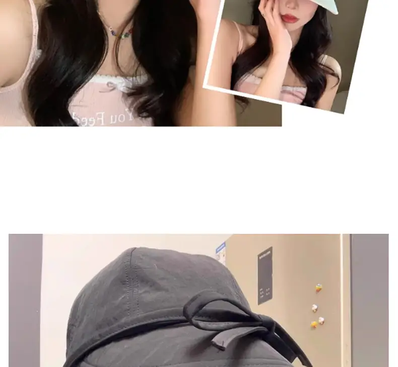 Korean Style Bow Peaked Cap Sun Protection — feature 7