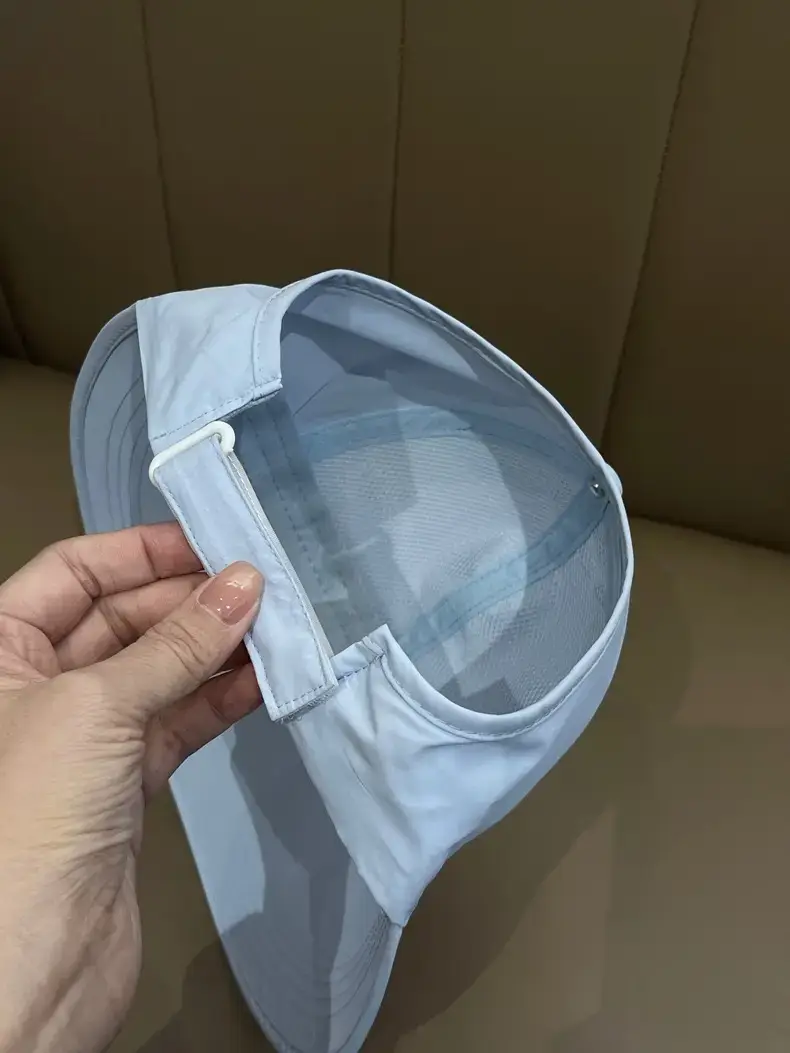 Women's Light Gray Baseball Cap with Ponytail — feature 22