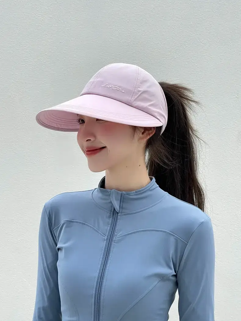 Women's Light Gray Baseball Cap with Ponytail — feature 6