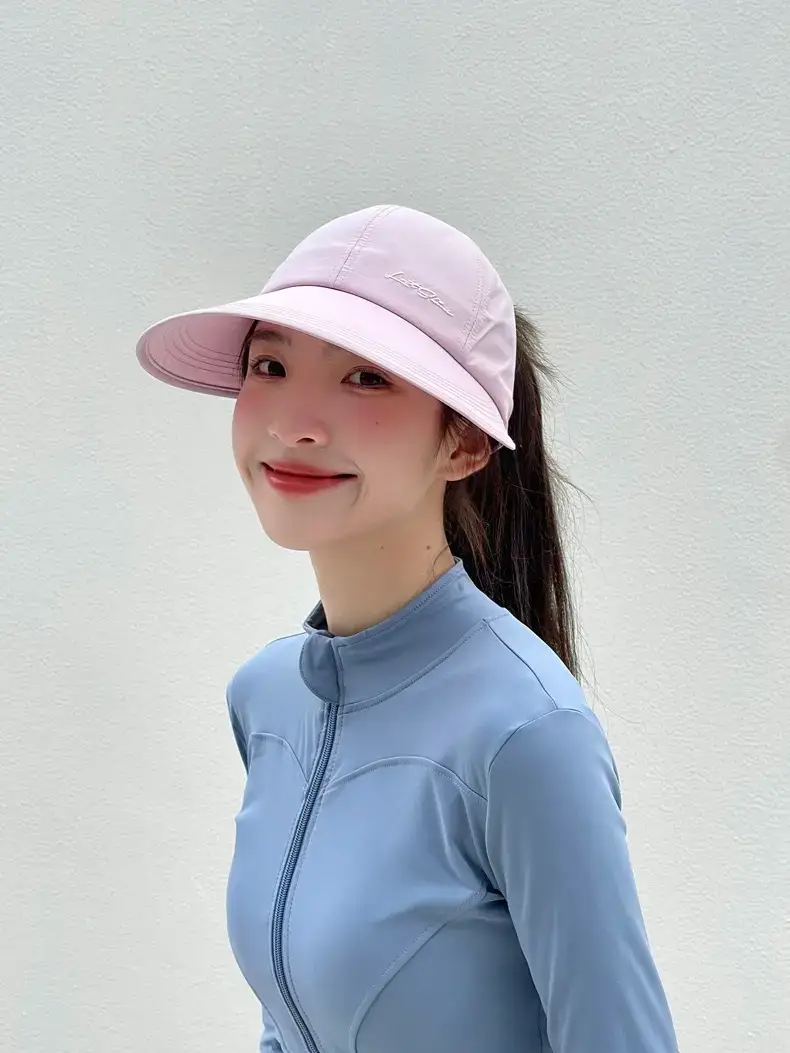 Women's Light Gray Baseball Cap with Ponytail — feature 8