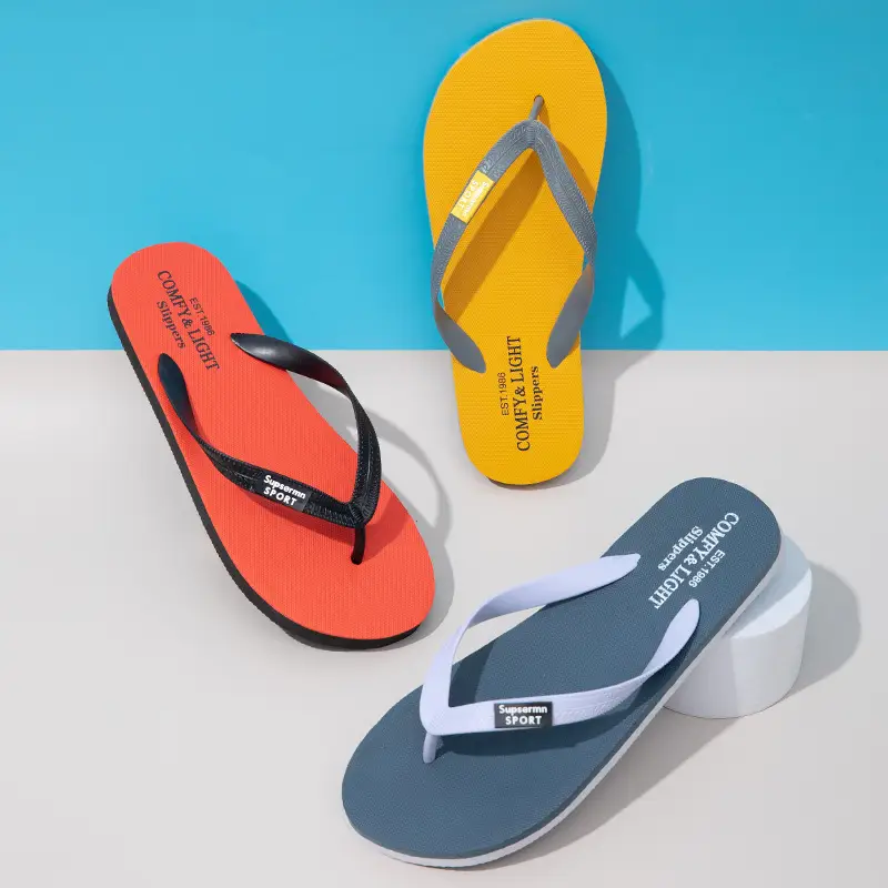 New Flip-Flops Men's Summer Outwear Fashionable Slippers Men's Internet Celebrant Beach Sandals Women's Flip-Flops — feature 2