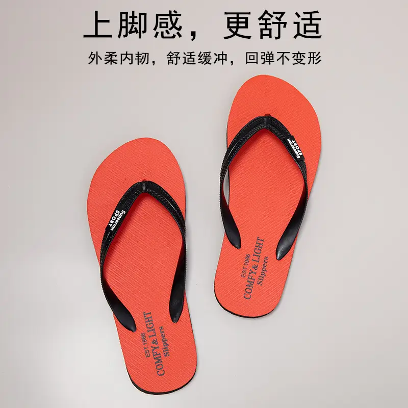 New Flip-Flops Men's Summer Outwear Fashionable Slippers Men's Internet Celebrant Beach Sandals Women's Flip-Flops — feature 3