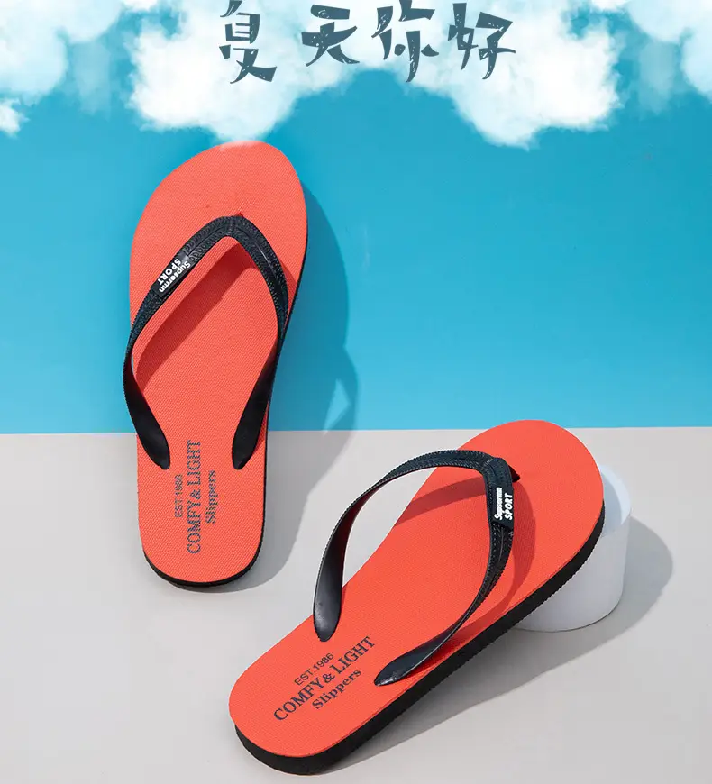 New Flip-Flops Men's Summer Outwear Fashionable Slippers Men's Internet Celebrant Beach Sandals Women's Flip-Flops — feature 8