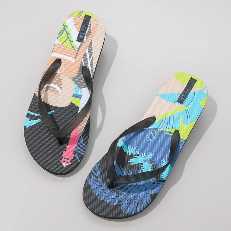 New Flip-Flops Men's Summer Outwear Fashionable Slippers Men's Internet Celebrant Beach Sandals Women's Flip-Flops - Image 3