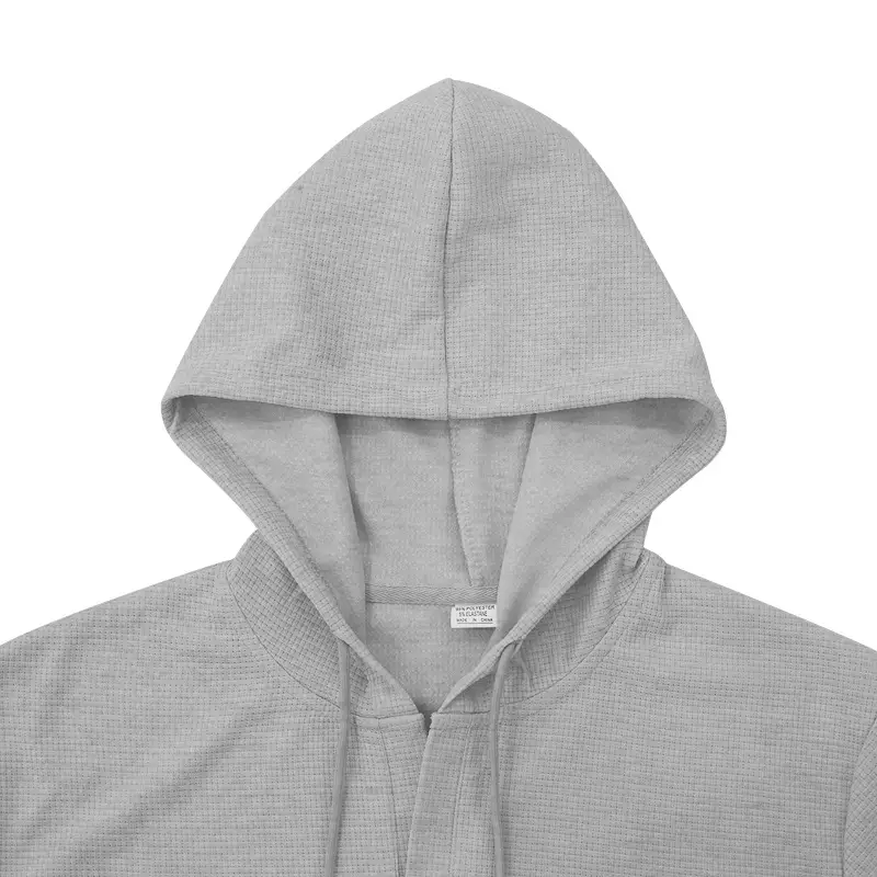 Men's White Short Sleeve Hooded T-Shirt Large — feature 19