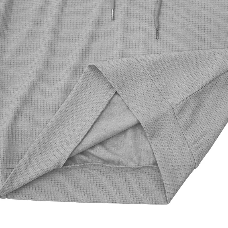 Men's White Short Sleeve Hooded T-Shirt Large — feature 20