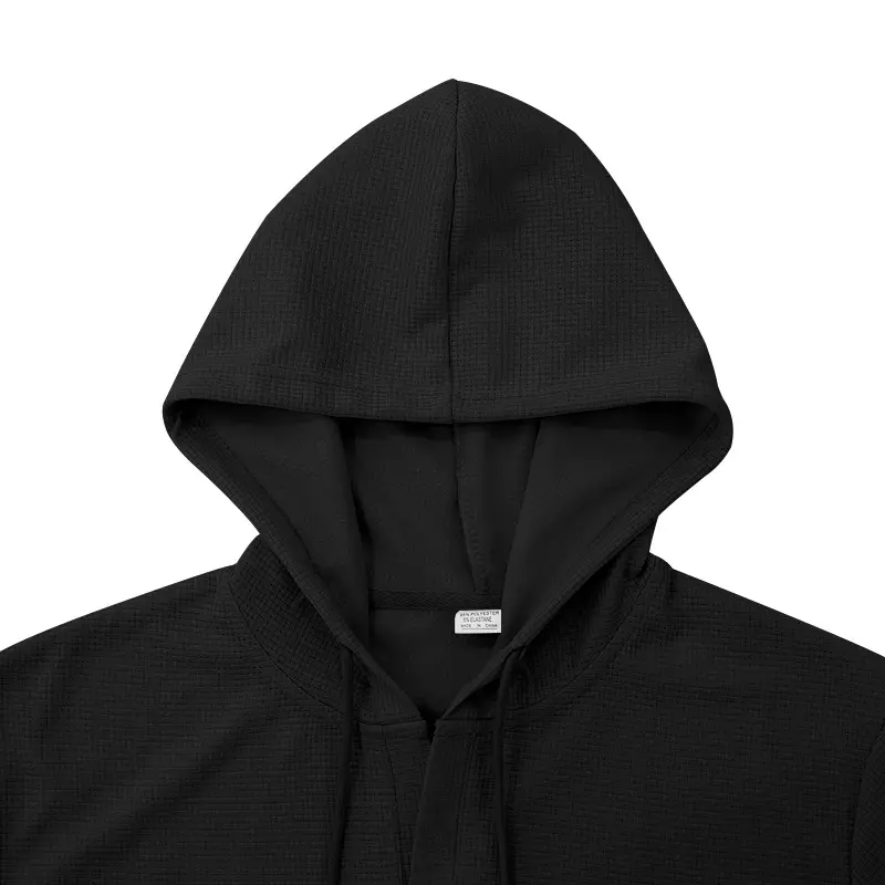 Men's White Short Sleeve Hooded T-Shirt Large — feature 30