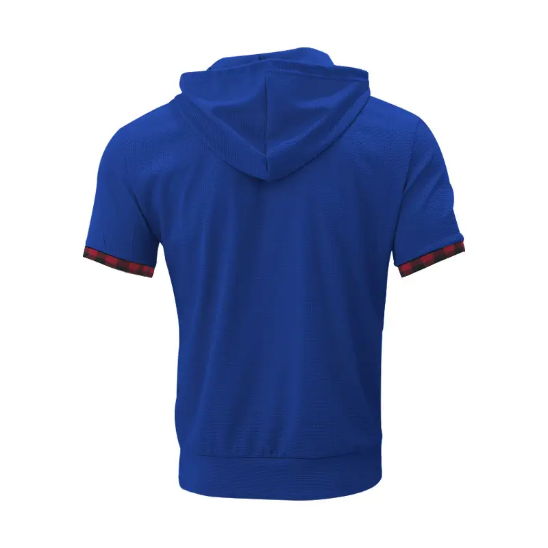 Men's White Short Sleeve Hooded T-Shirt Large — feature 32
