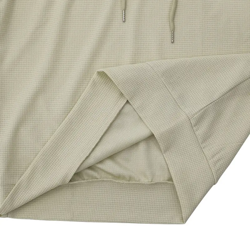 Men's White Short Sleeve Hooded T-Shirt Large — feature 49
