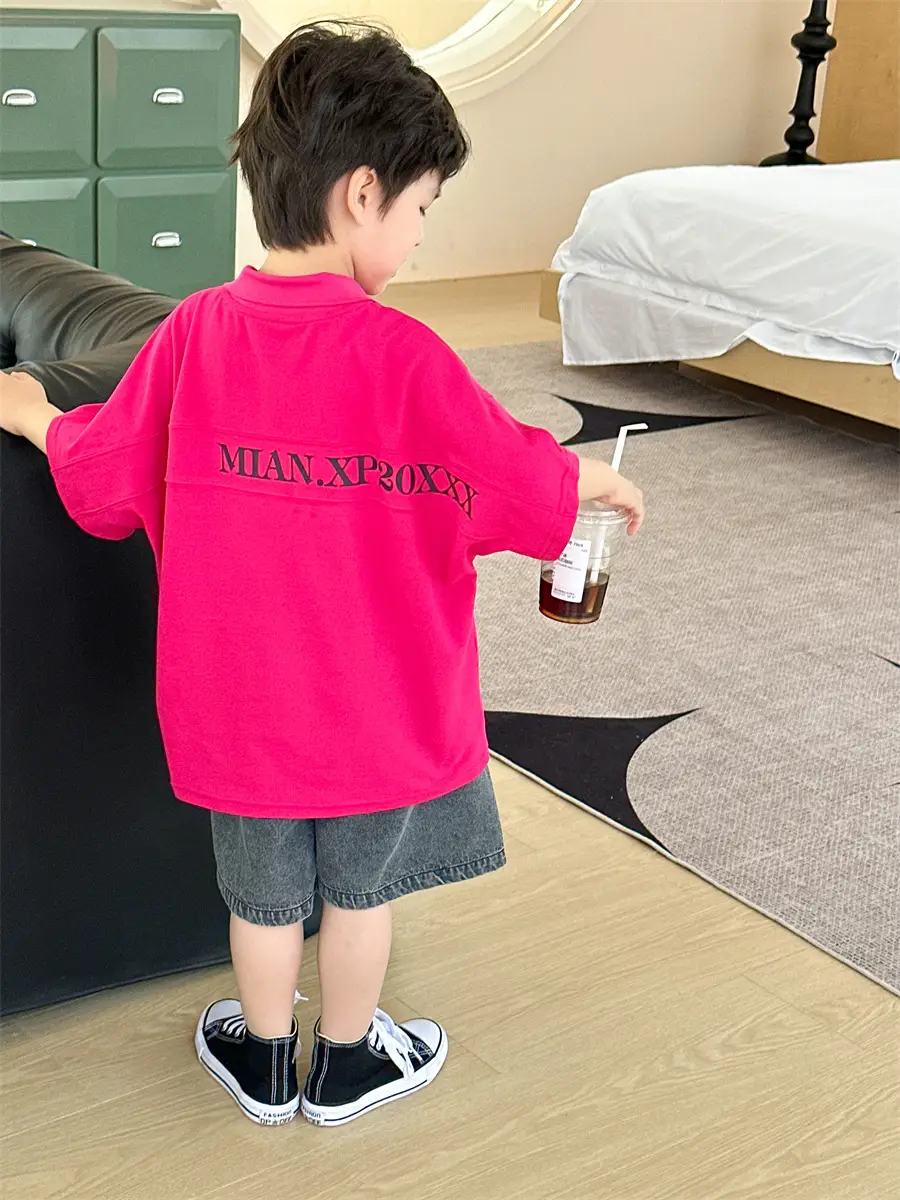 Baby Pink Polo Shirt Short Sleeve Summer Wear 2025 — feature 20