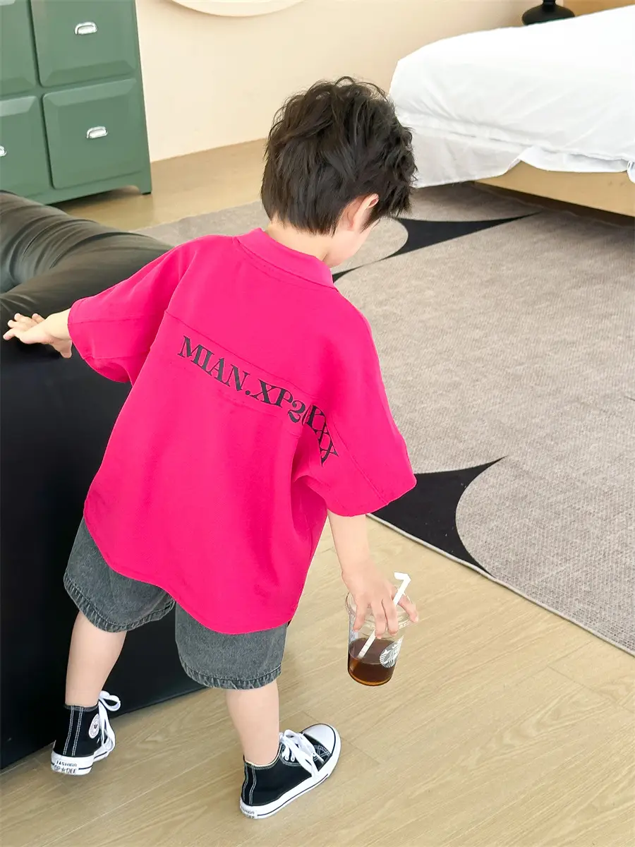 Baby Pink Polo Shirt Short Sleeve Summer Wear 2025 — feature 22