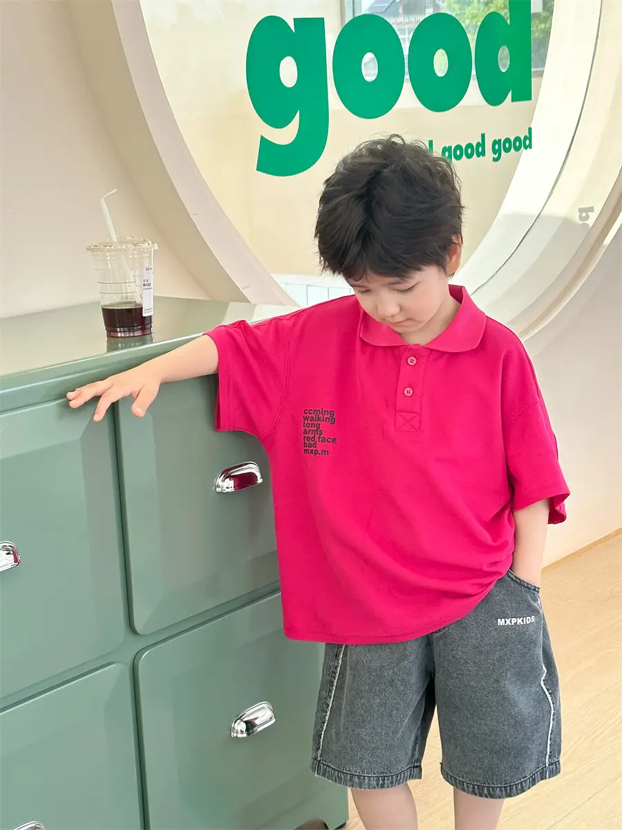 Baby Pink Polo Shirt Short Sleeve Summer Wear 2025 — feature 26