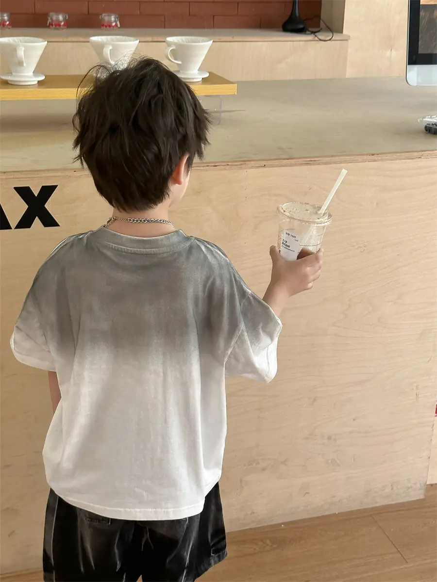 Boys 2025 Summer Thin Cotton T-Shirt Loose Fit — feature 18
