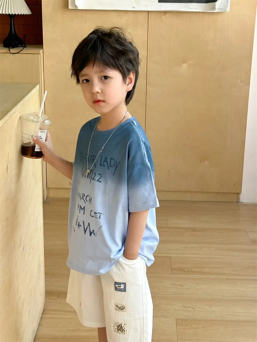 Boys 2025 Summer Thin Cotton T-Shirt Loose Fit — feature 25