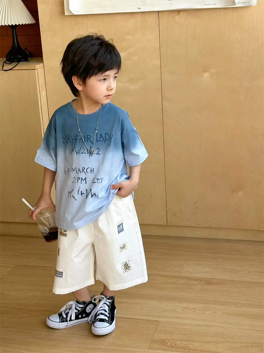 Boys 2025 Summer Thin Cotton T-Shirt Loose Fit — feature 27