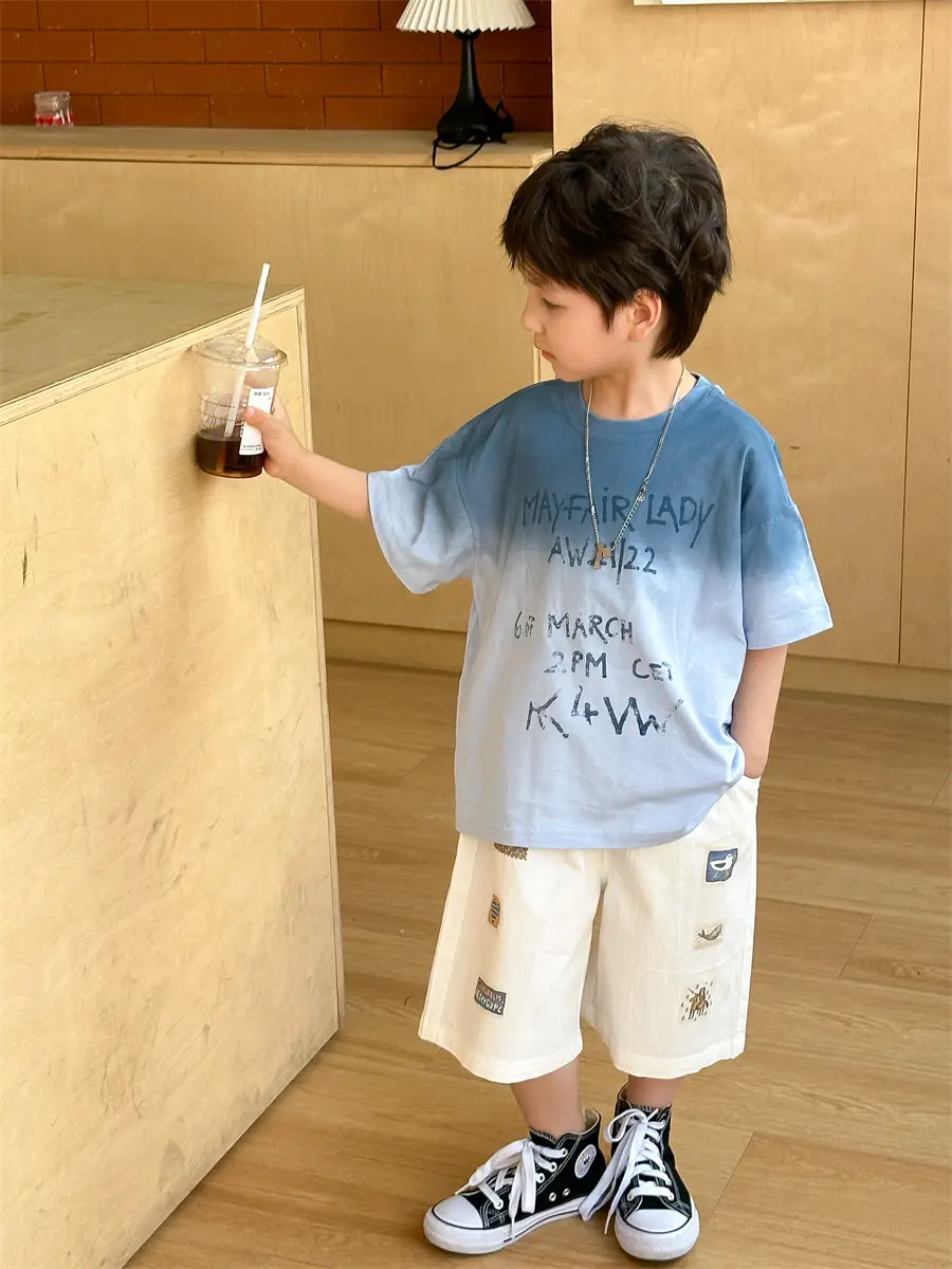 Boys 2025 Summer Thin Cotton T-Shirt Loose Fit — feature 33