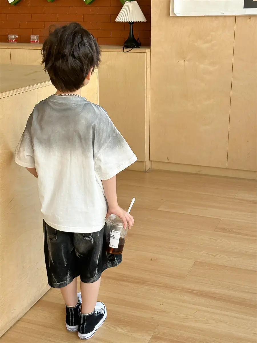 Boys 2025 Summer Thin Cotton T-Shirt Loose Fit — feature 36