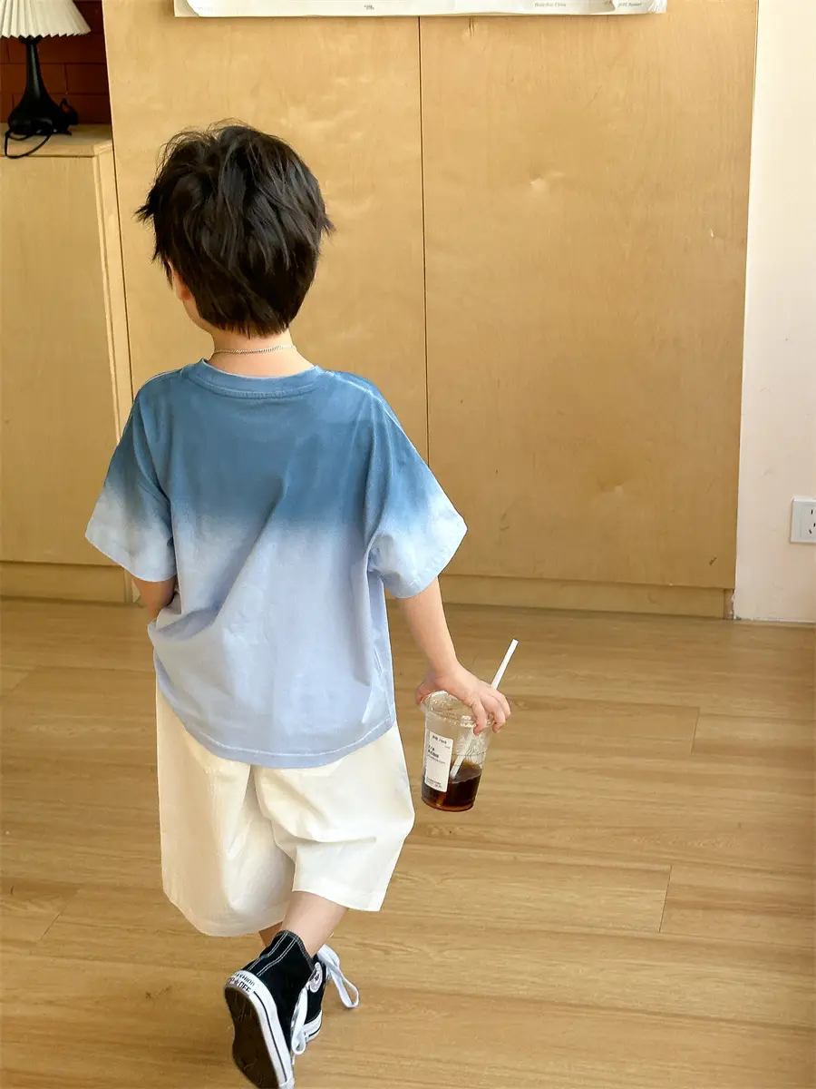 Boys 2025 Summer Thin Cotton T-Shirt Loose Fit — feature 37