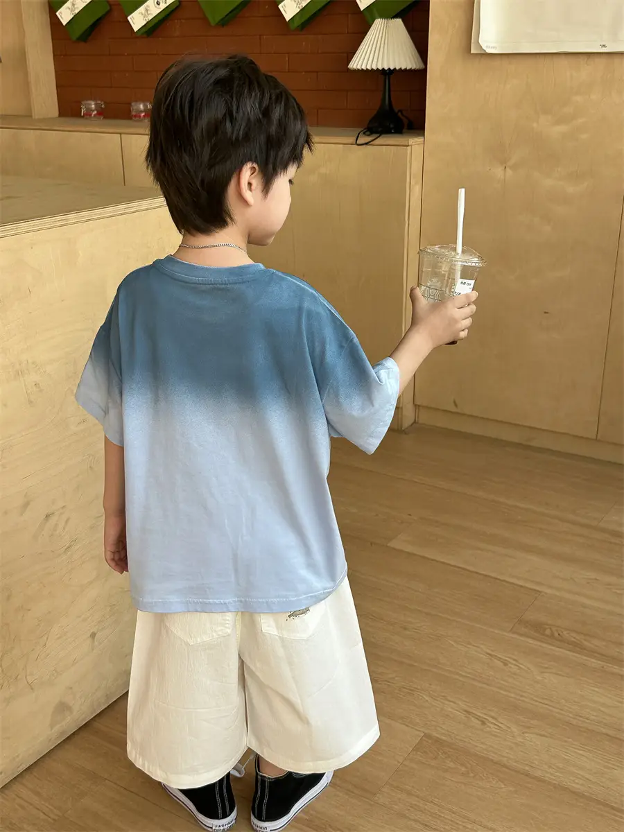 Boys 2025 Summer Thin Cotton T-Shirt Loose Fit — feature 47