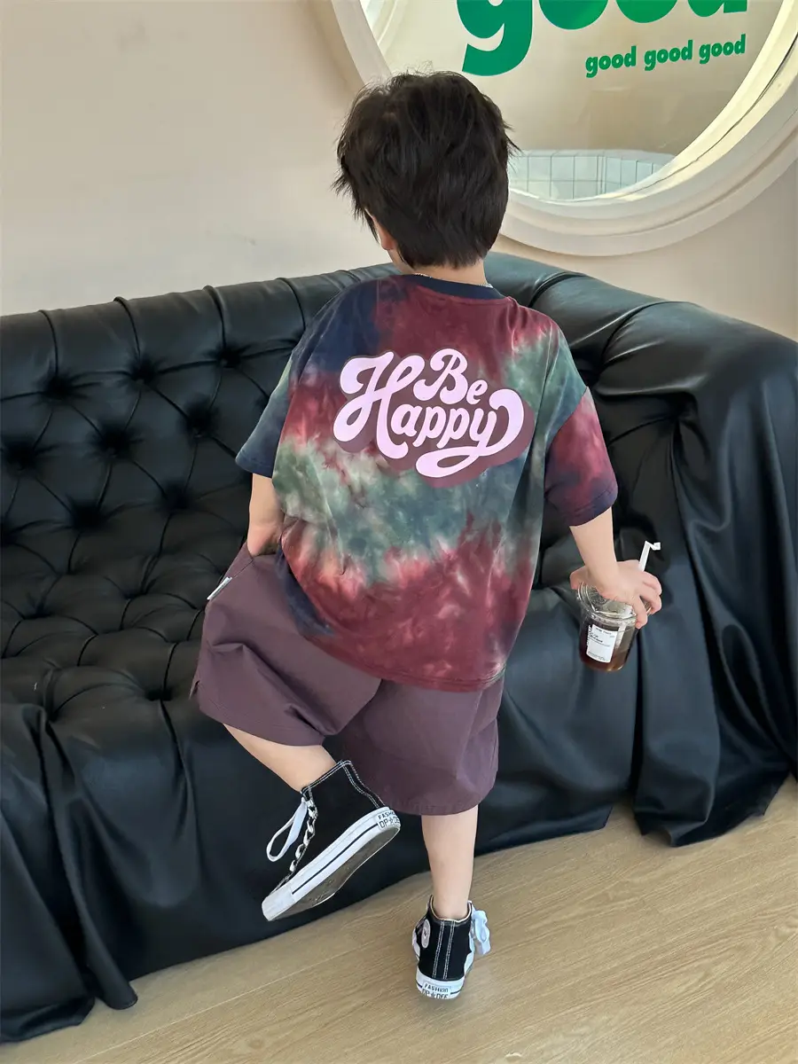 Baby Tie-Dye Korean Style Shorts Set 2025 - Image 4