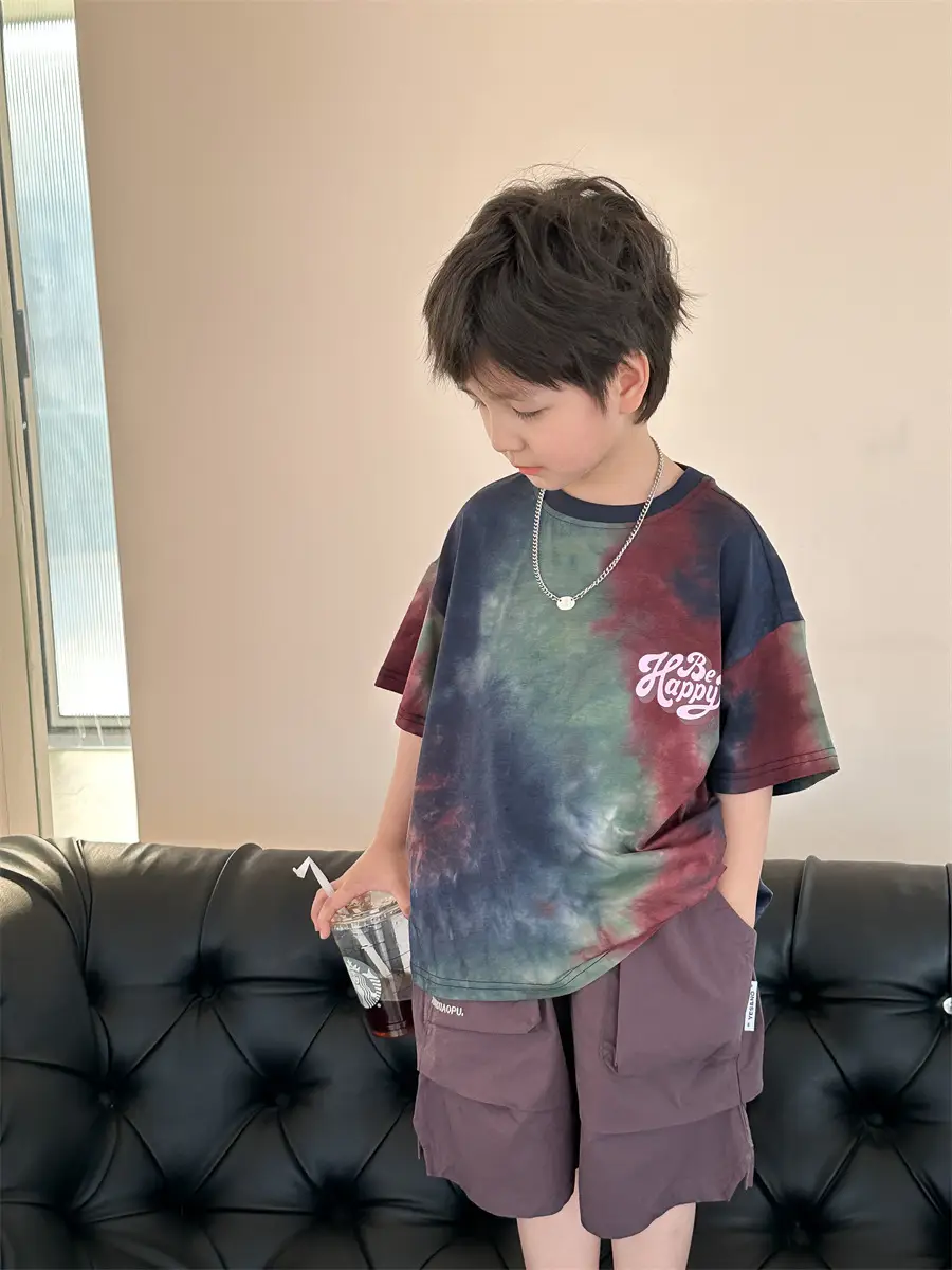 Baby Tie-Dye Korean Style Shorts Set 2025 - Image 5
