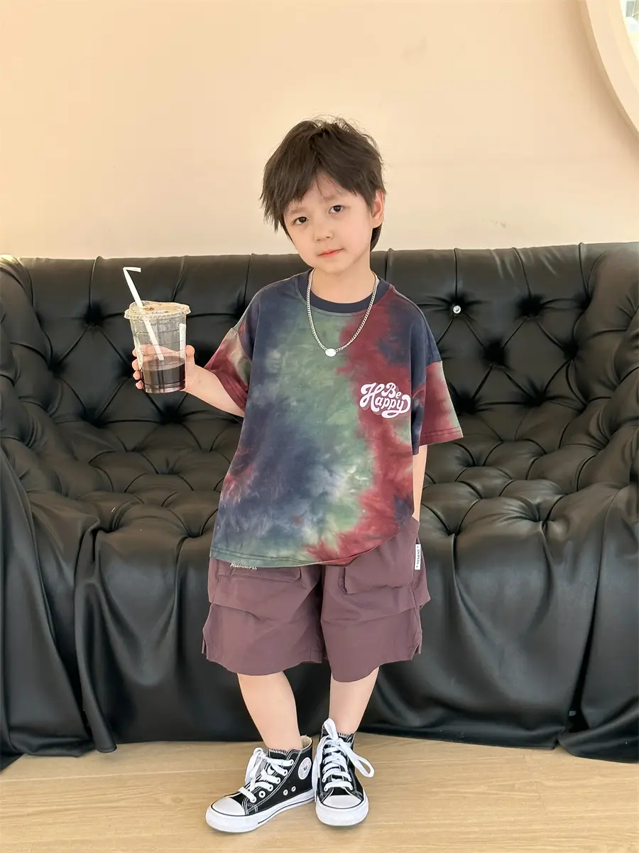 Baby Tie-Dye Korean Style Shorts Set 2025 — feature 2