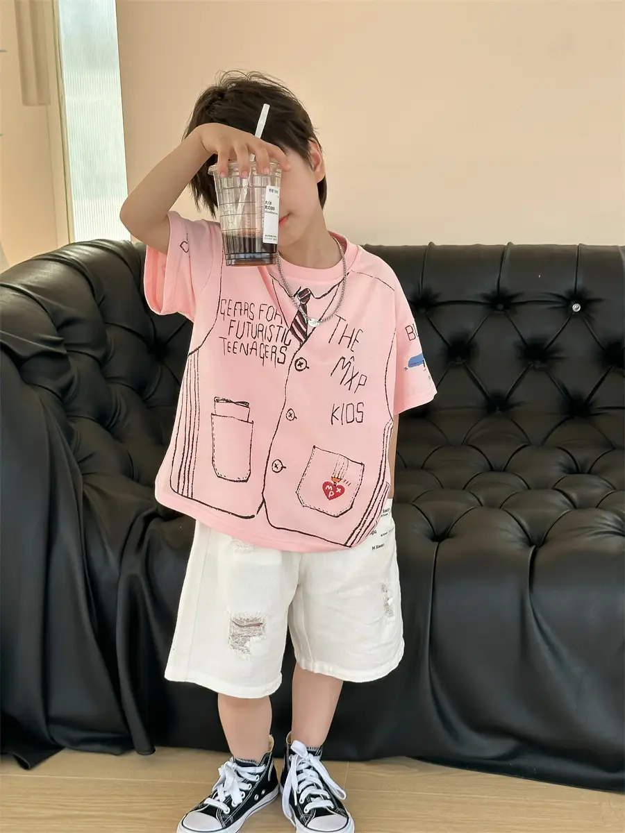 Boys Cotton Cartoon T-Shirt Summer 2025 Kids — feature 19